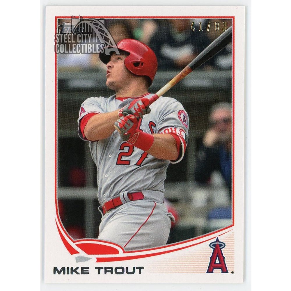 Mike Trout 2018 Topps Transcendent VIP Party Card 2013 Topps 41/83 MT