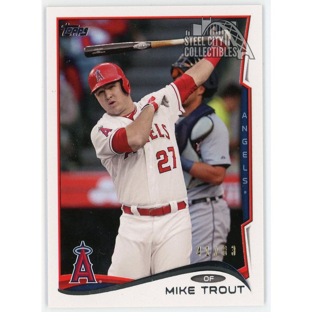 Mike Trout 2018 Topps Transcendent VIP Party Card 2014 Topps 41/83 MT ...