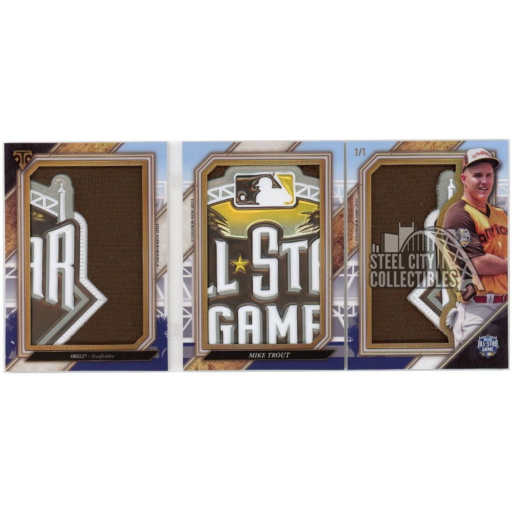 Mike Trout 2017 Topps Triple Threads All-Star Jumbo Logo Patch 