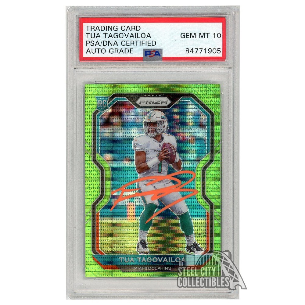 2020 Prizm Tua Tagovailoa green newest pulsar