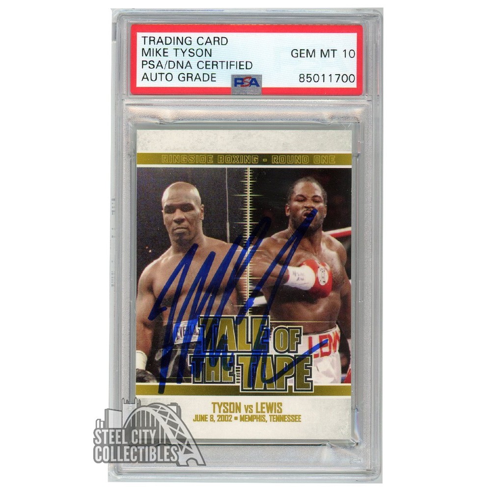 Mike Tyson 2010 Sport Kings Tale of the Tape Autograph Card #61 PSA/DNA ...