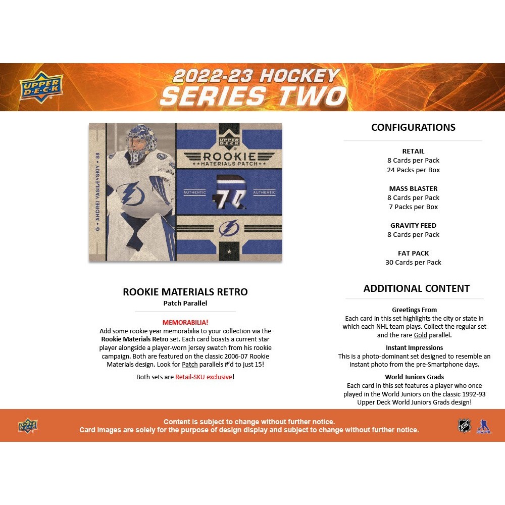 2022-23 Upper Deck Series 2 Hockey Blaster Box