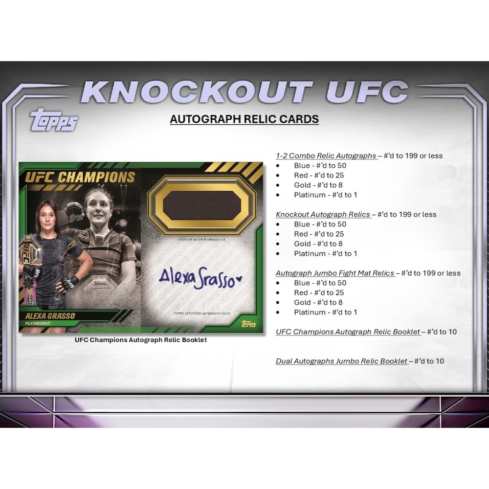 UfC Pad autographed sale by fighters listed