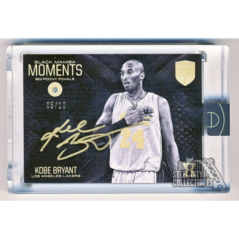 Kobe Bryant 2017 18 Panini Kobe Eminence Black Mamba Moments Diamond Autograph 0510 Steel 