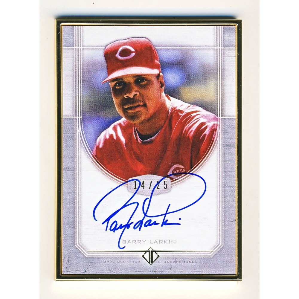 Barry Larkin 2017 Topps Transcendent Baseball Framed Autograph 