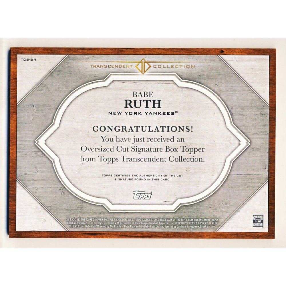 Topps Put FAKE Babe Ruth Autograph Inside Product! 