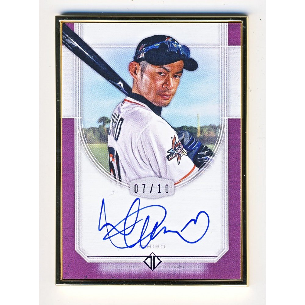 Download Ichiro 2017 Topps Transcendent Baseball Framed Autograph Purple Card 07/10 | Steel City Collectibles