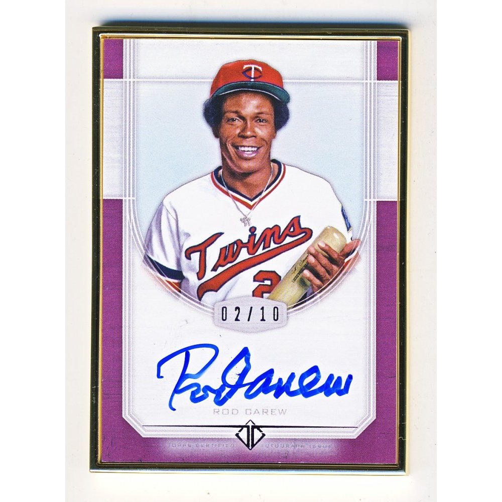 Rod Carew 2017 Topps Transcendent Baseball Framed Autograph Purple Card  02/10