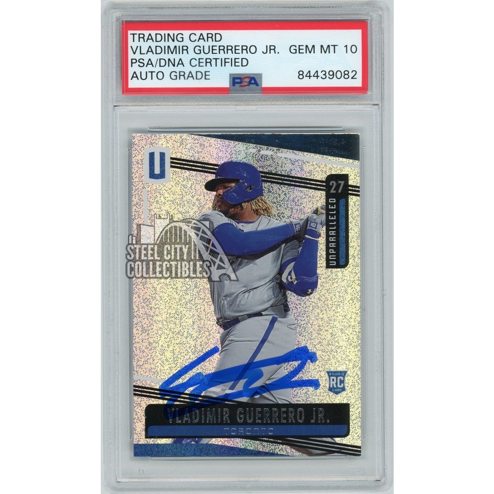 Vladimir Guerrero Jr 2019 Panini Unparalleled Autographed Card #27- PSA/DNA  10