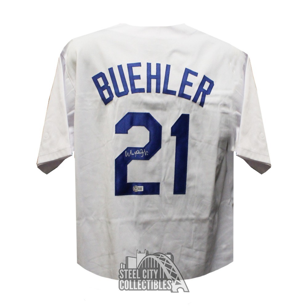 Walker Buehler Autographed Los Angeles Custom White Baseball Jersey - BAS