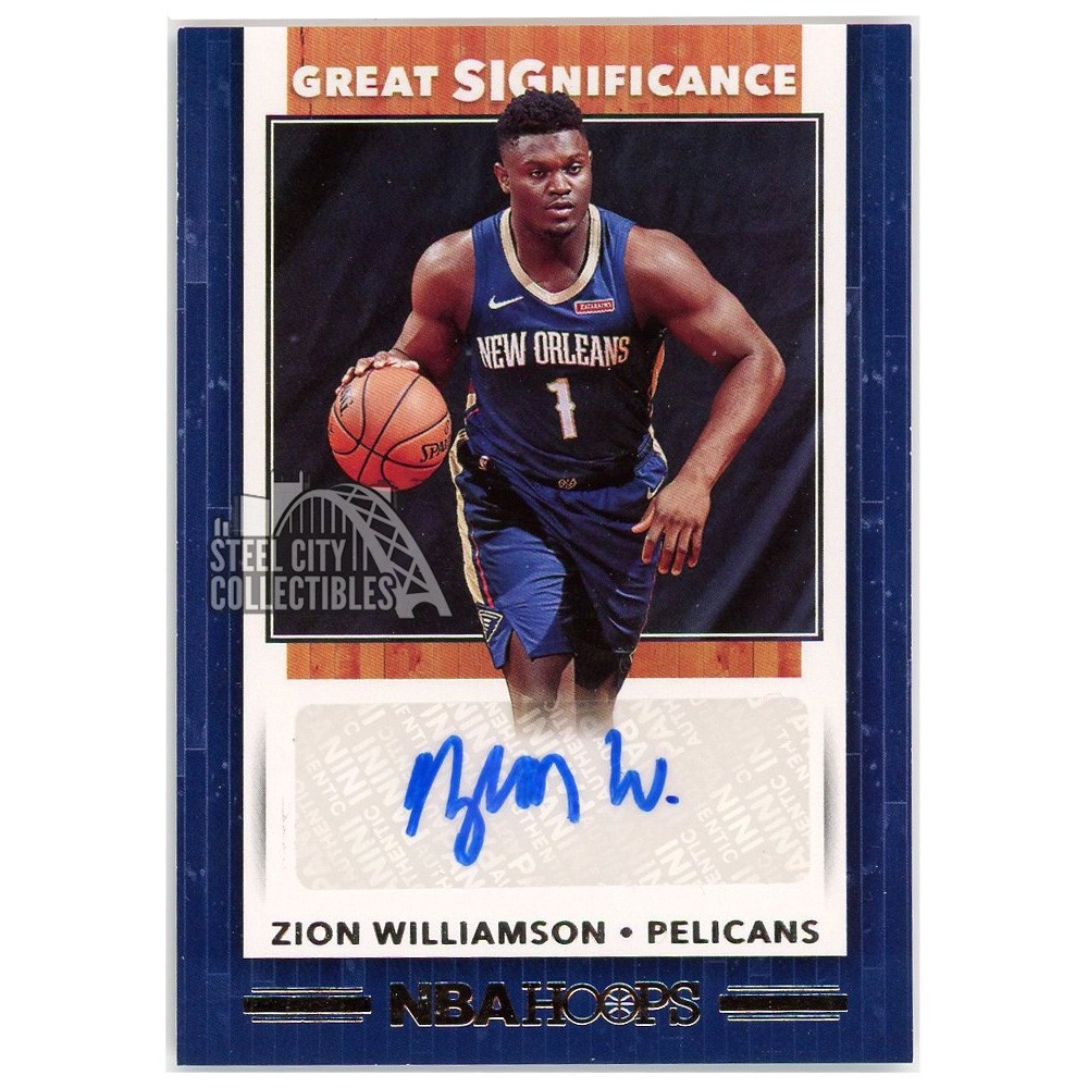 Zion Williamson 2019-20 Panini Hoops Great Significance Rookie