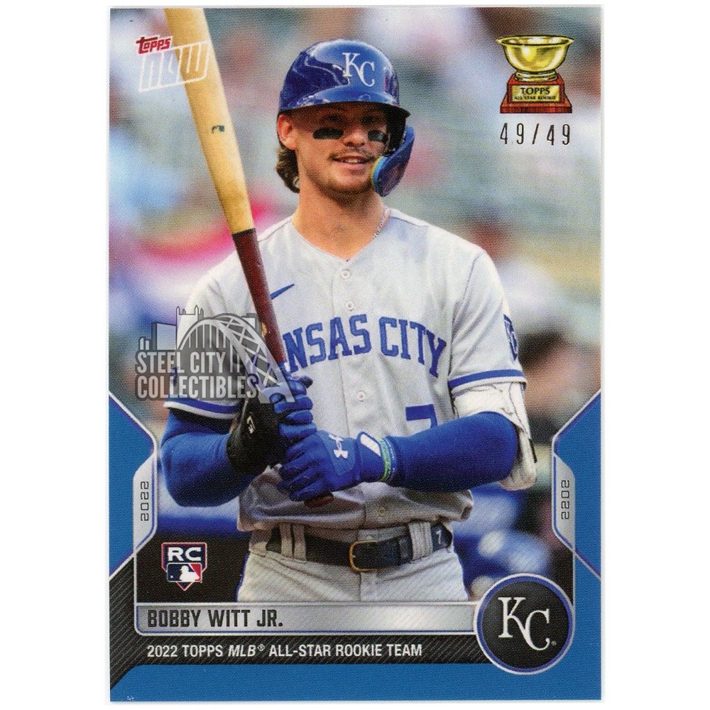 Bobby Witt Jr 2022 Topps Now Blue Rookie Card #RC-4 49/49 | Steel City  Collectibles