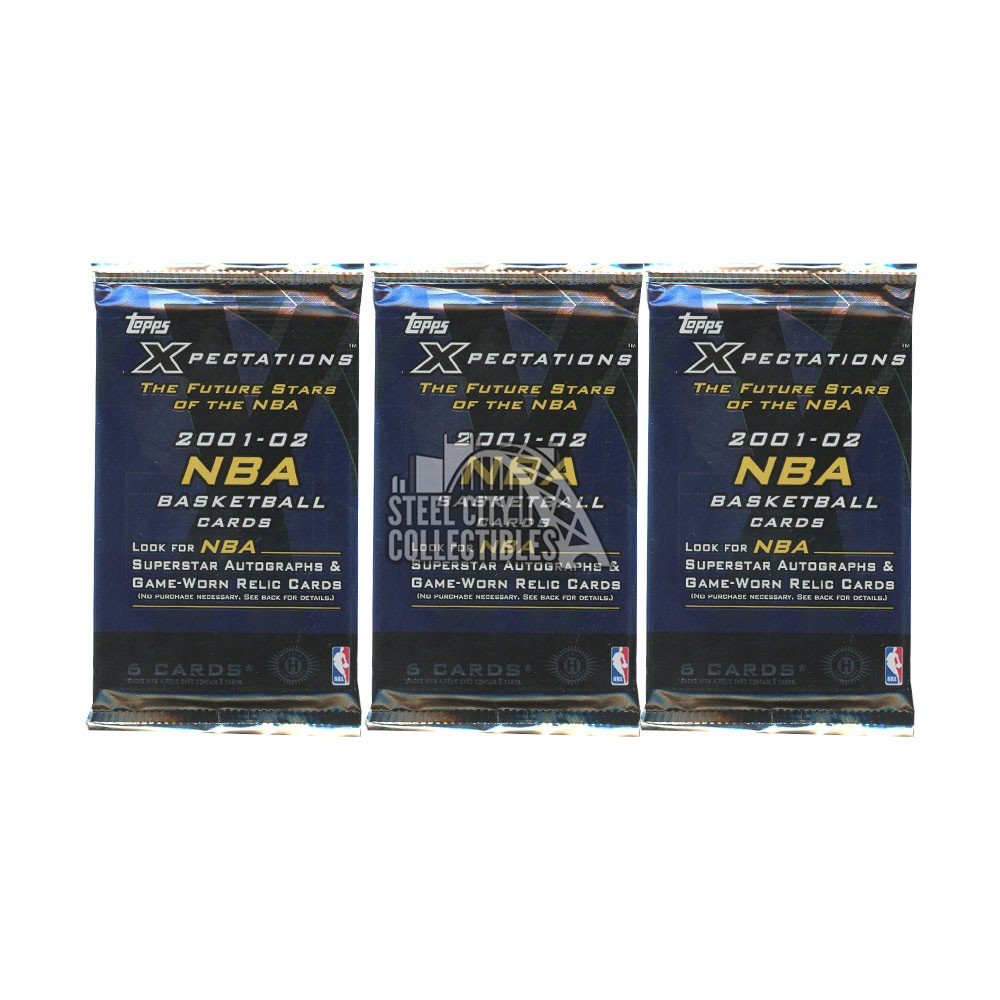 2001 02 Topps Xpectations Basketball Hobby 3 Pack Lot Steel City Collectibles