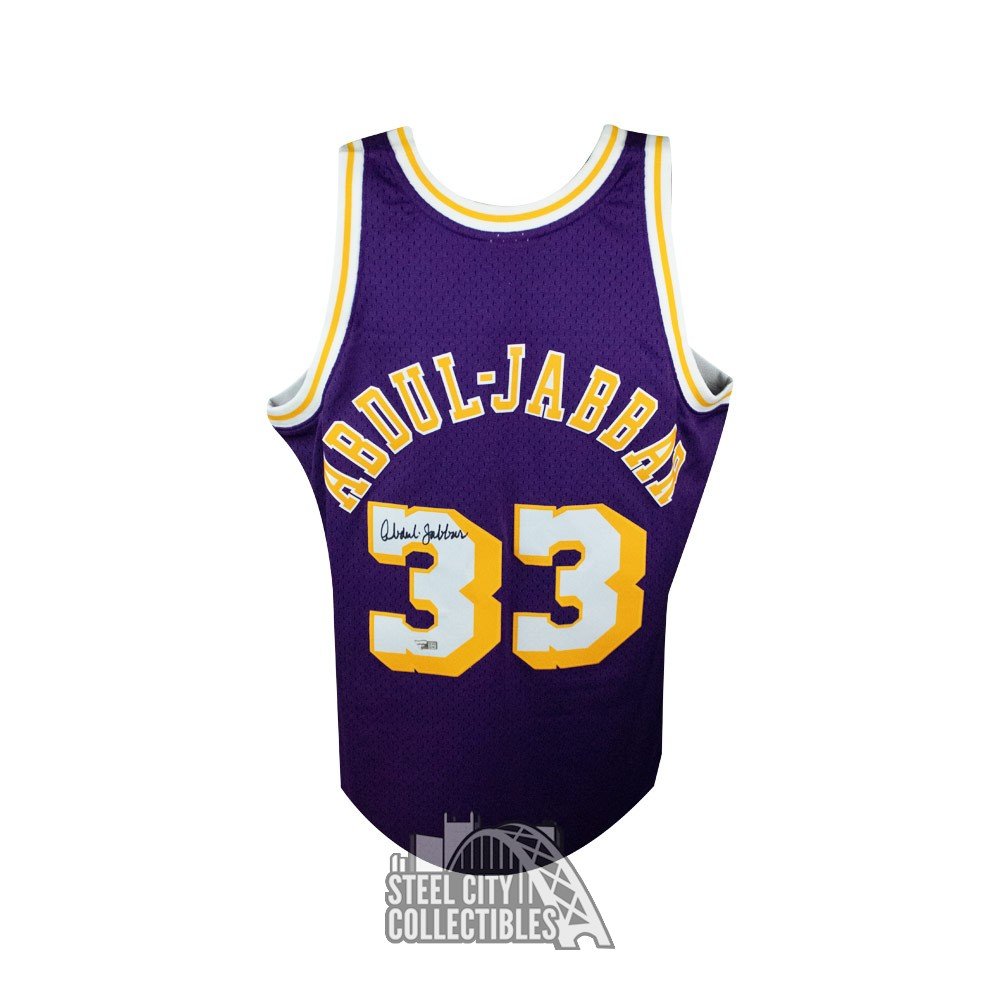 Kareem Abdul-Jabbar Autographed Lakers Mitchell & Ness Basketball Jersey -  Fanatics