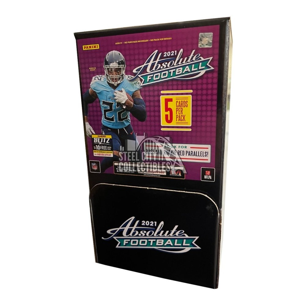 2021 Panini Absolute Football 48 Pack Gravity Feed Box (Red Parallels