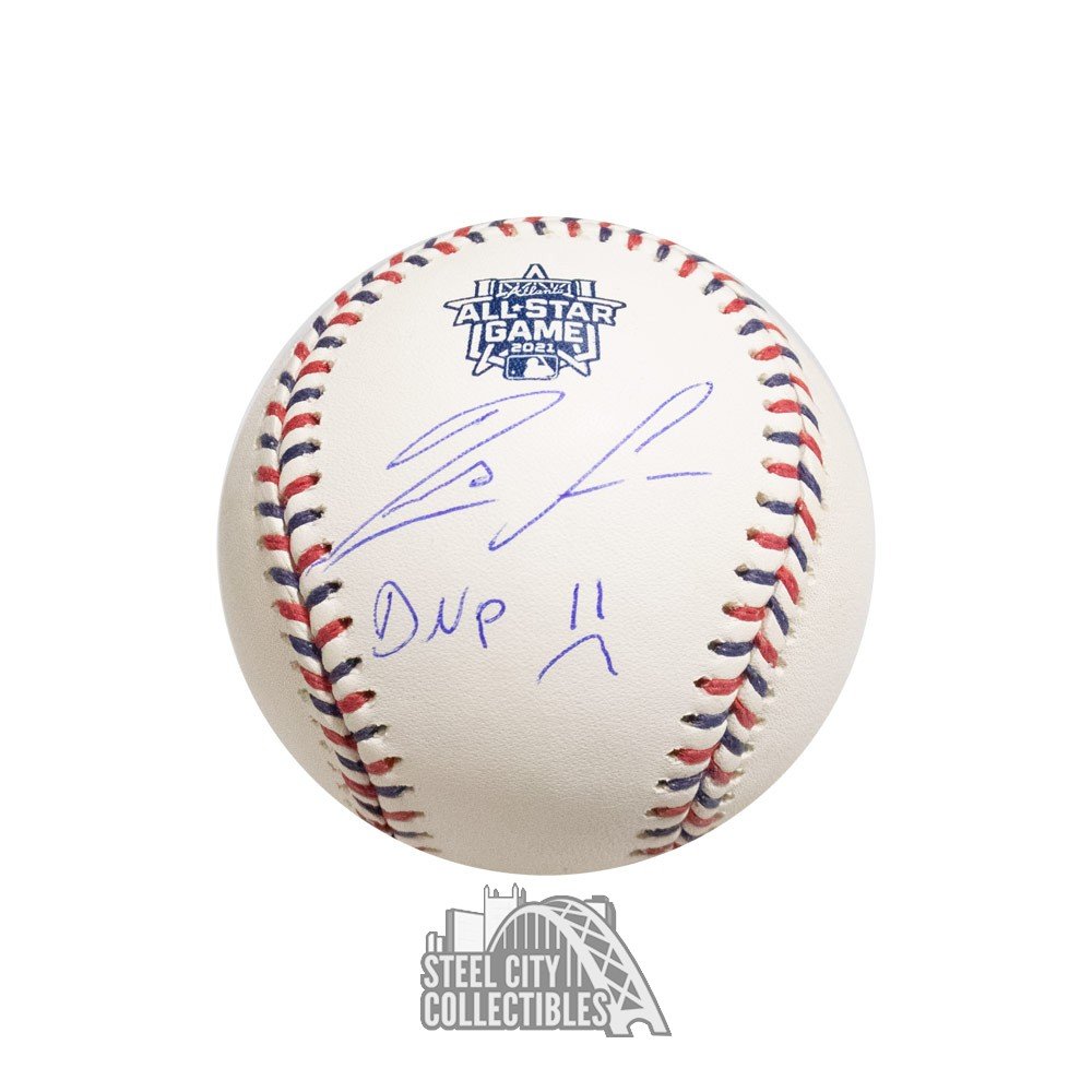 Ronald Acuna Jr Autographed Atlanta Custom Navy Baseball Jersey