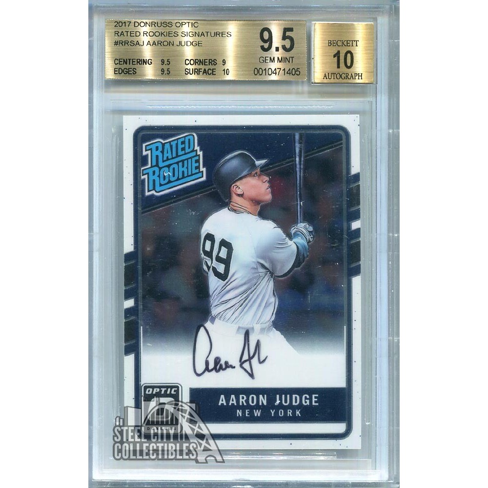 Aaron Judge 2017 Optic Blue # Price Guide - Sports Card Investor
