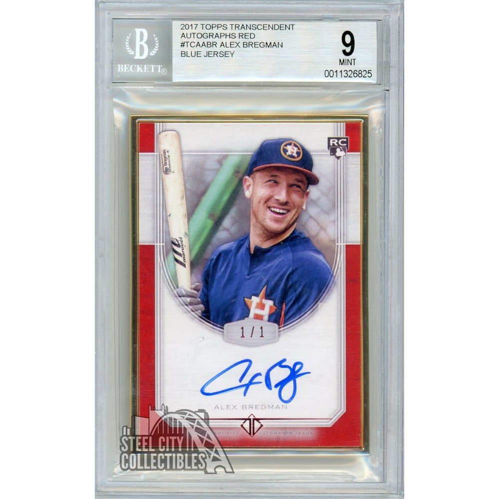 Alex Bregman 2017 Topps Transcendent Framed Red Autograph Rookie 1/1 ...