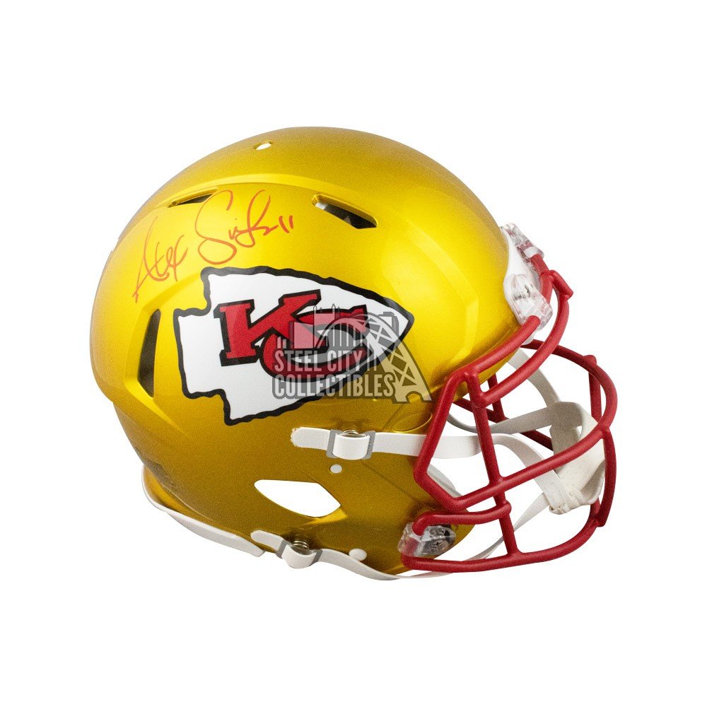 Alex Smith SF 49ers / KC Chiefs signed Football Autographed With Case