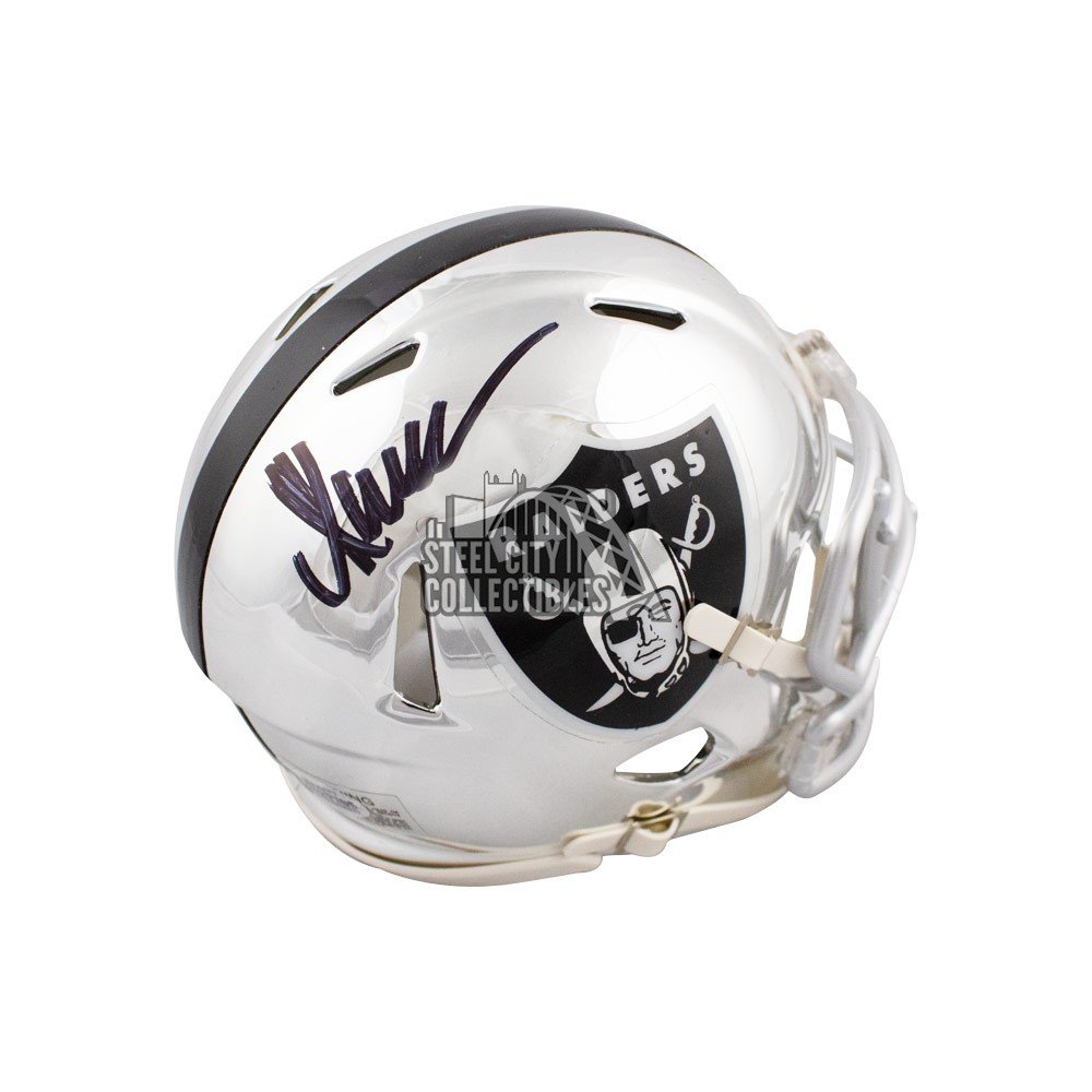 Marcus Allen Autographed Oakland Raiders Flash Mini Football Helmet - BAS