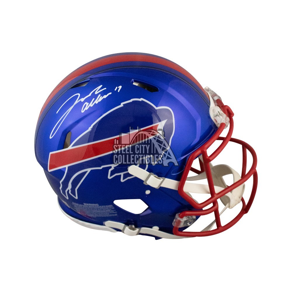 Josh Allen Autographed Buffalo Bills Authentic Flash Helmet Beckett