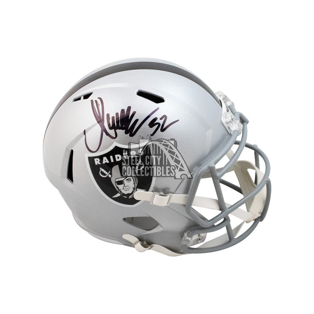 Marcus Allen Autographed Oakland Raiders Flash Mini Football Helmet - BAS