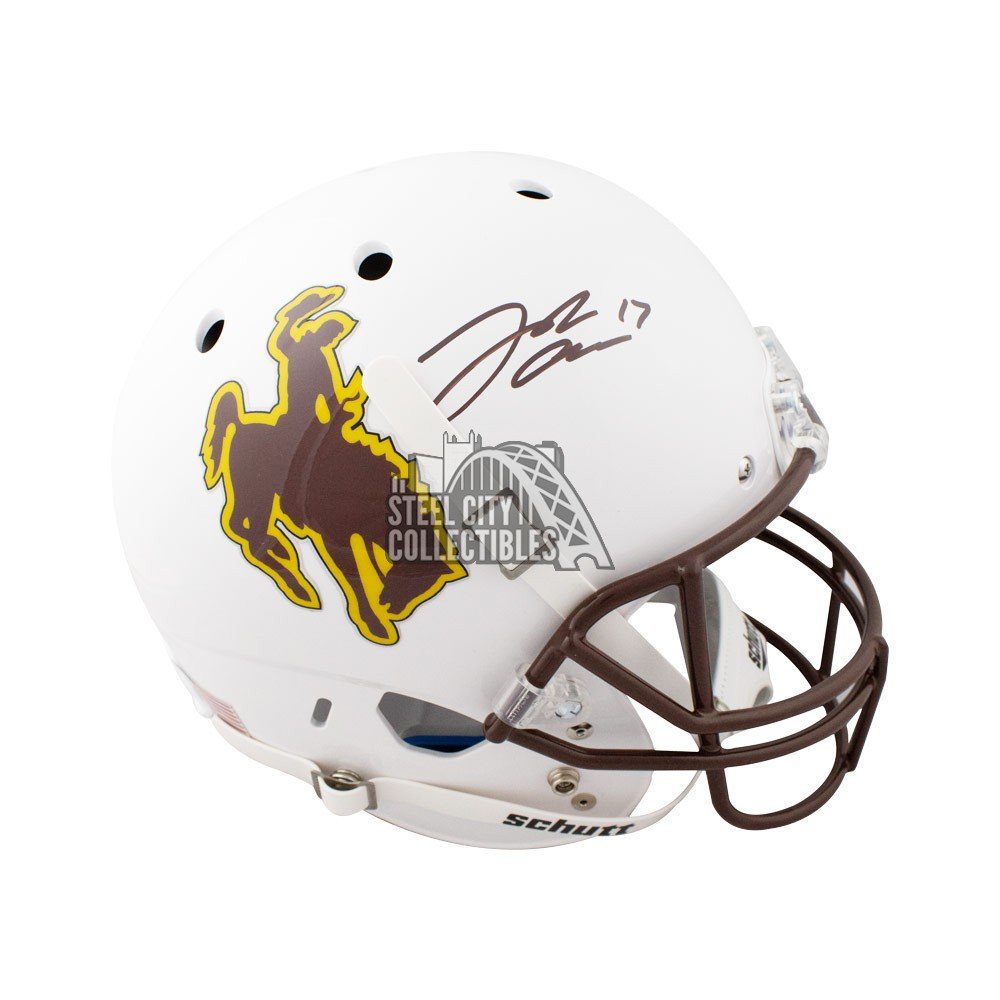 Josh Allen Signed Wyoming Cowboys Full-Size Helmet (JSA COA)