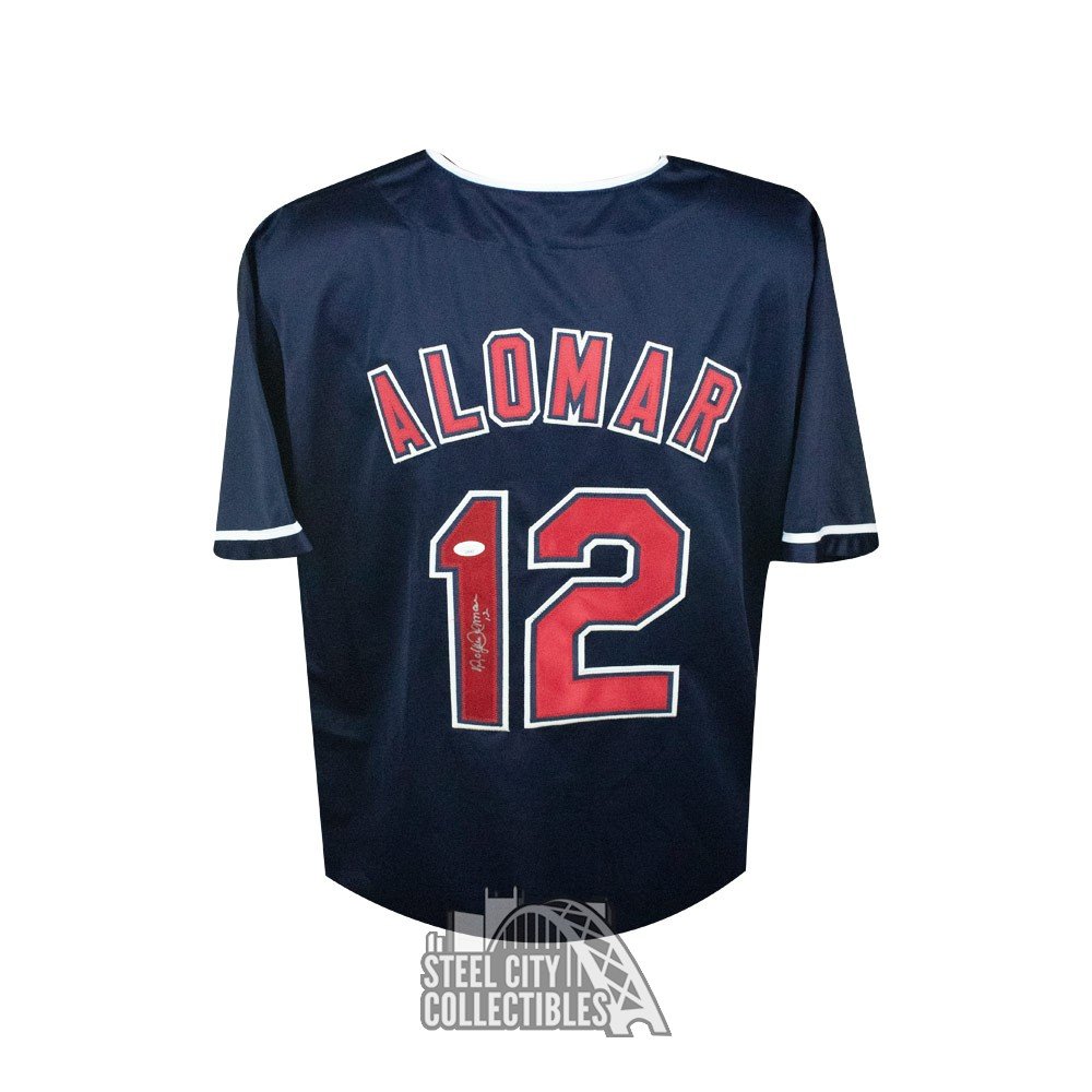 Roberto Alomar Autographed Cleveland Indians Custom Baseball