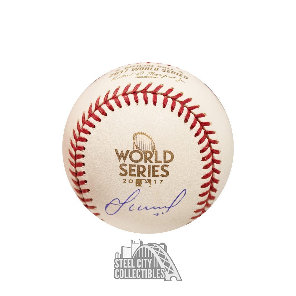 Jose Altuve Autographed 2017 World Series Official Baseball - JSA COA