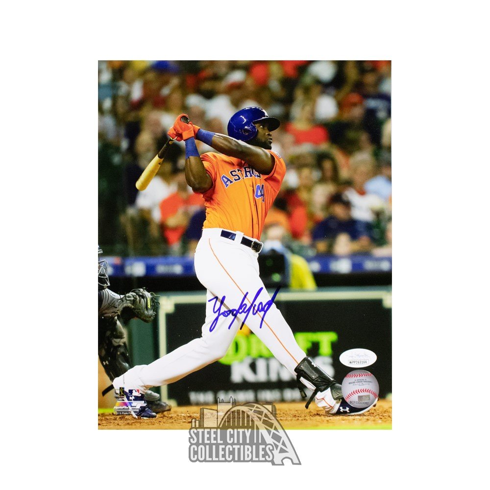 Yordan Alvarez Autographed Houston Astros 8x10 Photo - JSA COA (Orange  Jersey)