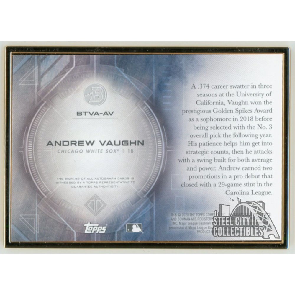 Andrew Vaughn Chicago White Sox Plaque