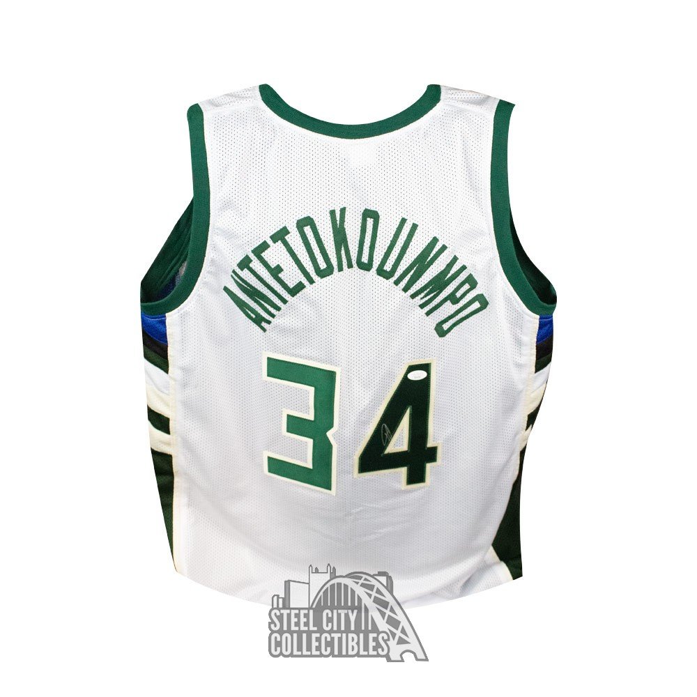 Autographed/Signed Giannis Antetokounmpo Milwaukee Green Custom Basketball  Jersey JSA COA at 's Sports Collectibles Store