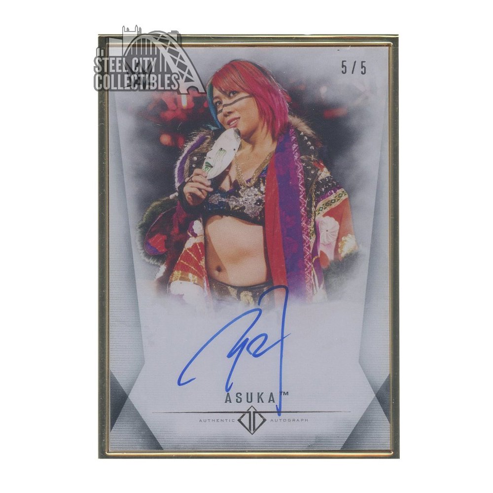 Asuka 2019 Topps WWE Transcendent Collection Autograph Black 5/5