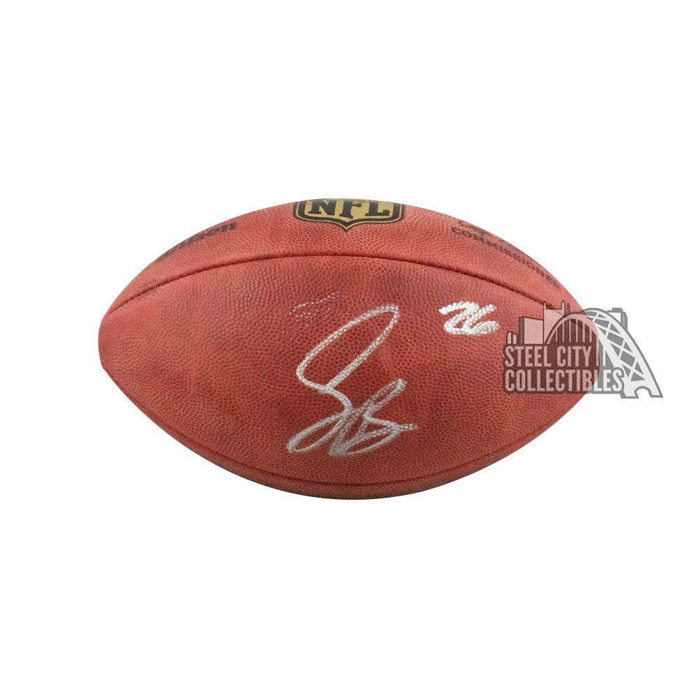 Saquon Barkley Autographed Crucial Catch Wilson Authentic Football ~Open  Edition Item~