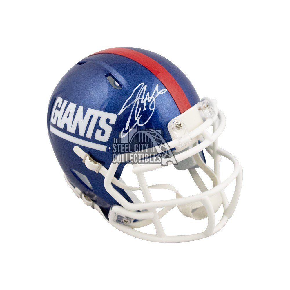 Saquon Barkley Autographed Giants Speed Replica Full-Size Football Helmet -  BAS