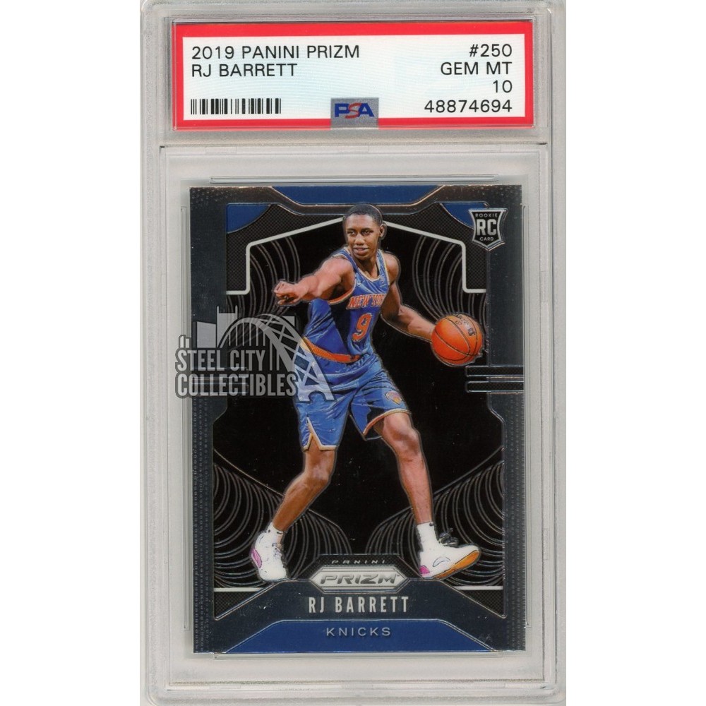 RJ Barrett 2019-20 Panini Prizm Rookie Card #250 PSA 10 Gem Mint