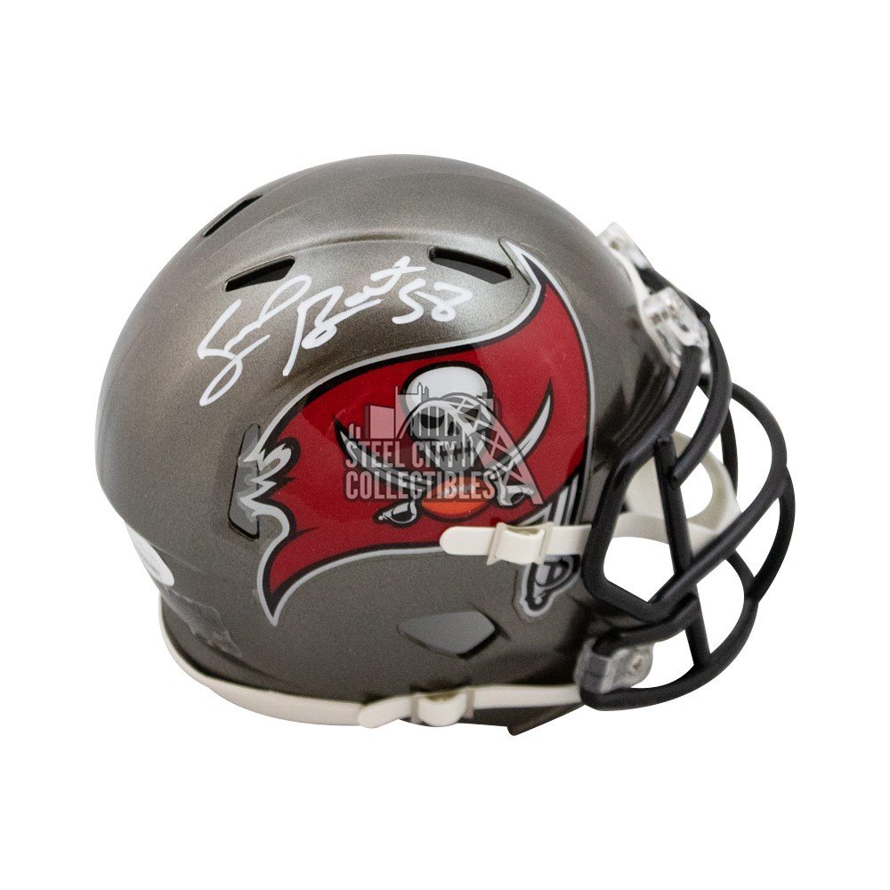 Shaquil Barrett Autographed Tampa Bay Buccaneers Speed Mini Football Helmet  - JSA COA