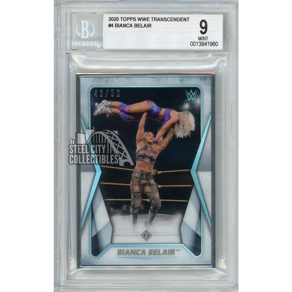 Bianca Belair 2020 Topps Transcendent WWE Collection Card #4 43/50 BGS ...