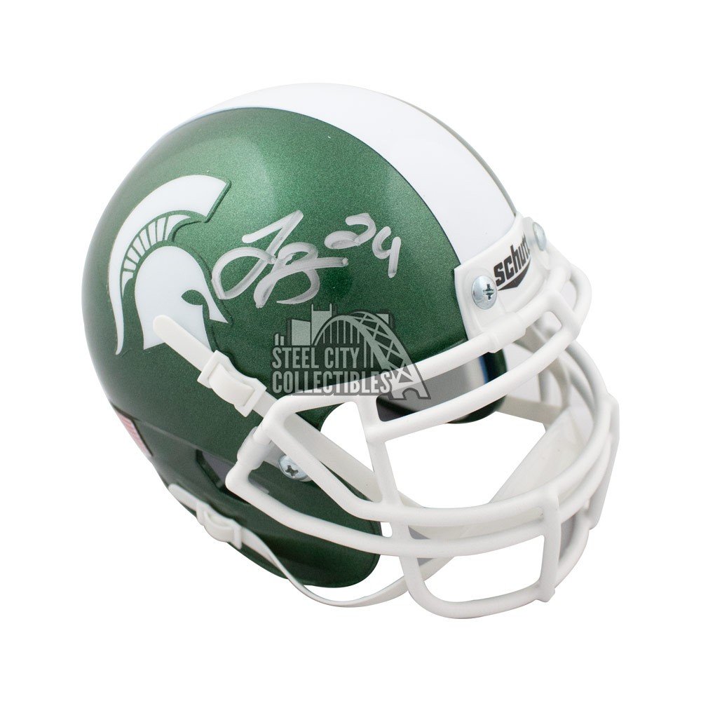 Le'Veon Bell Autographed Michigan State Mini Football Helmet - JSA COA