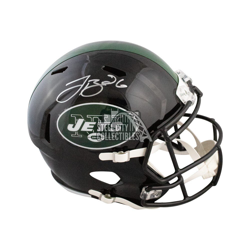 Le'Veon Bell Signed Helmet Jets Full Size Authentic – COA Fanatics