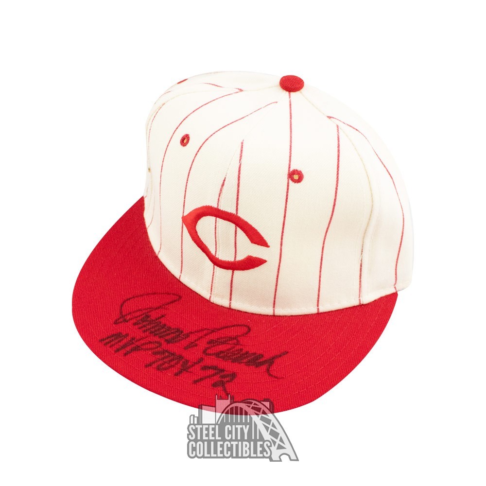 Johnny Bench MVP 70 & 72 Autographed Cincinnati Reds Baseball Cap Hat - BAS  COA