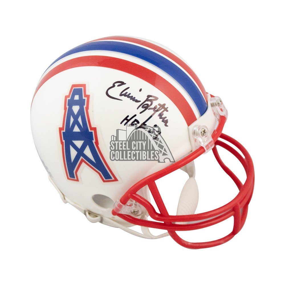 Elvin Bethea HOF 03 Autographed Houston Oilers Mini Football