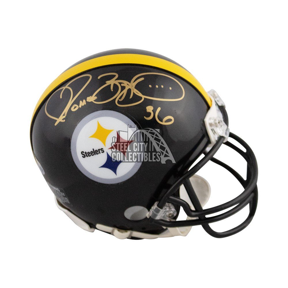 Jerome Bettis Autographed Pittsburgh Steelers Mini Helmet –