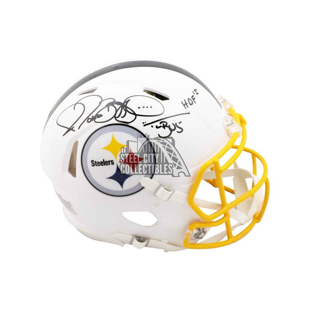 Jerome Bettis THE BUS Autographed Signed PITTSBURGH STEELERS Mini Helmet  Beckett