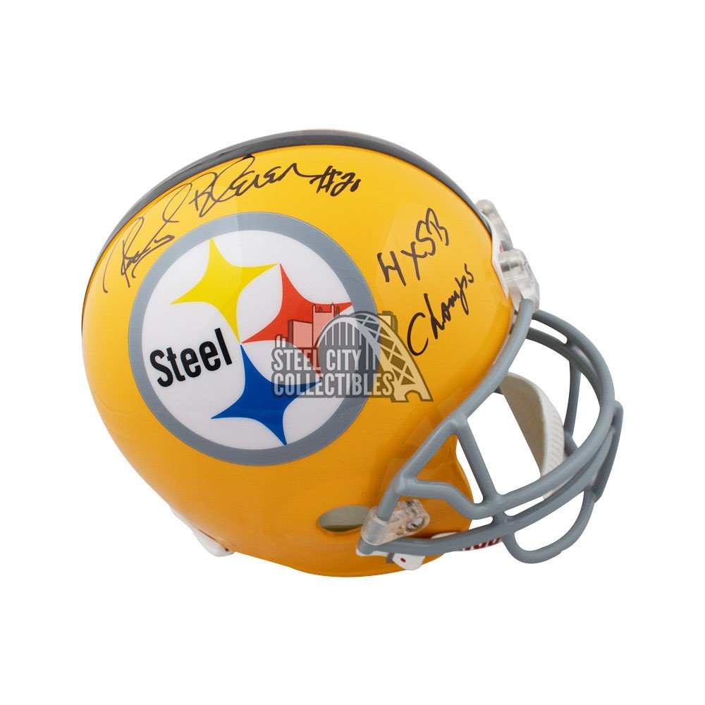 Rocky Bleier Autographed Helmets, Signed Rocky Bleier Inscripted