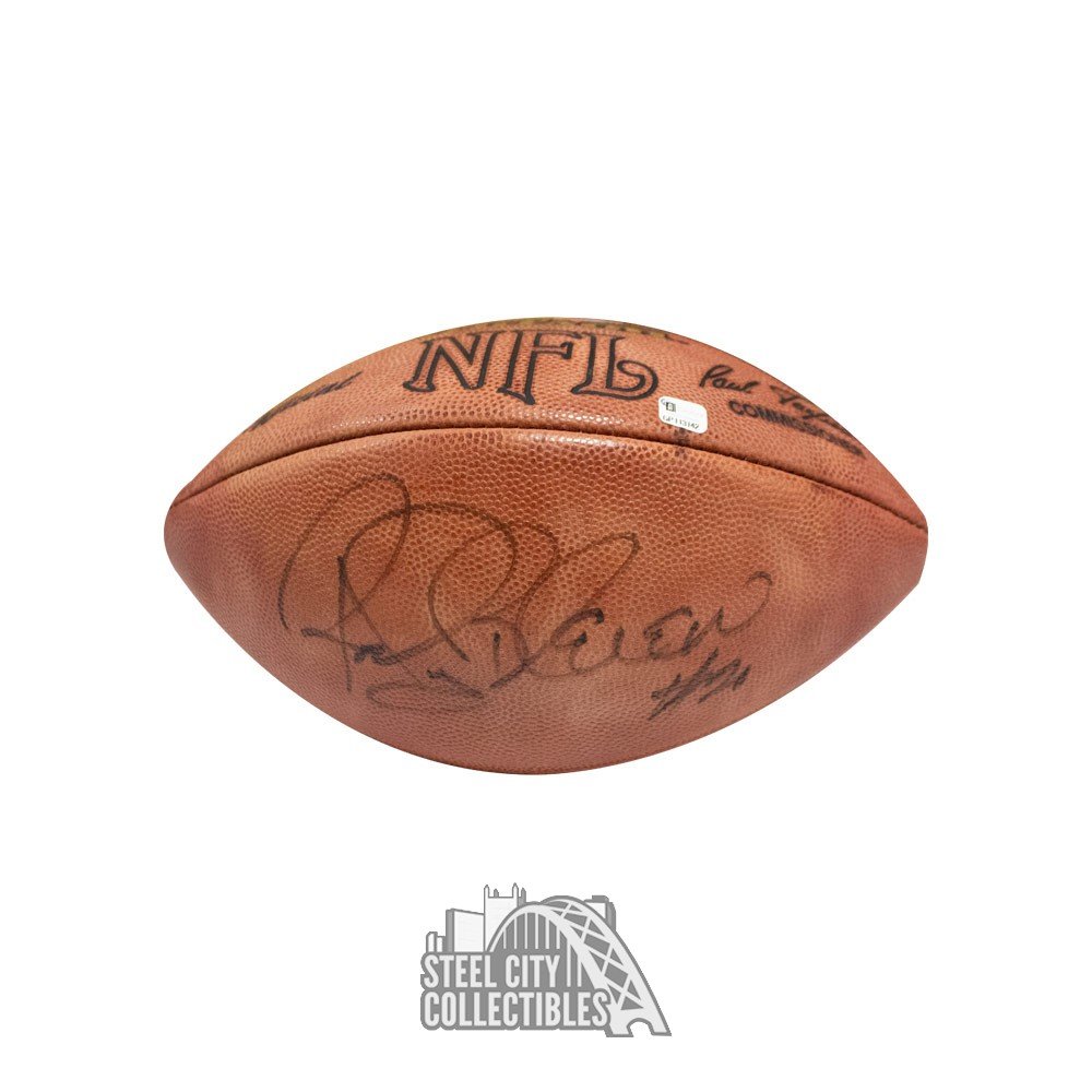 Rocky Bleier Autographed Wilson Official NFL Football - BAS COA