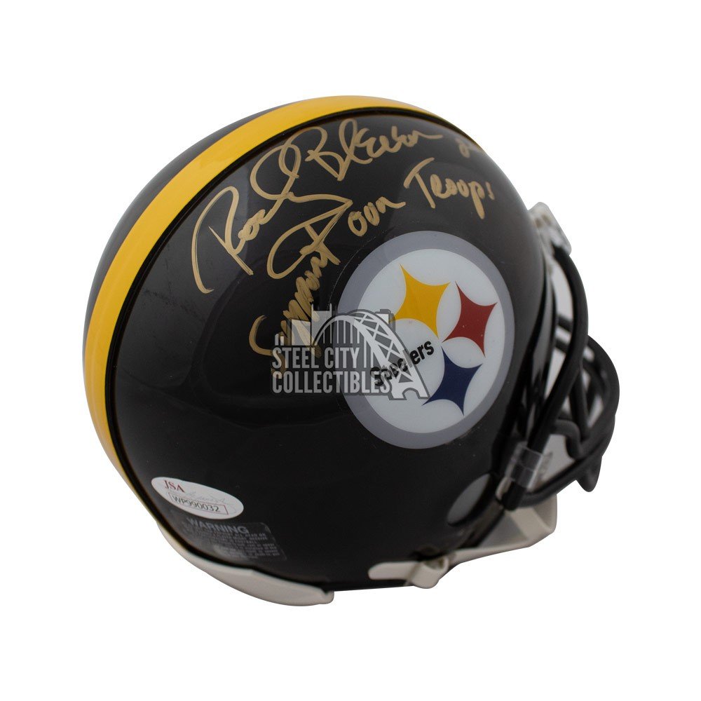 Rocky Bleier Autographed Helmets, Signed Rocky Bleier Inscripted