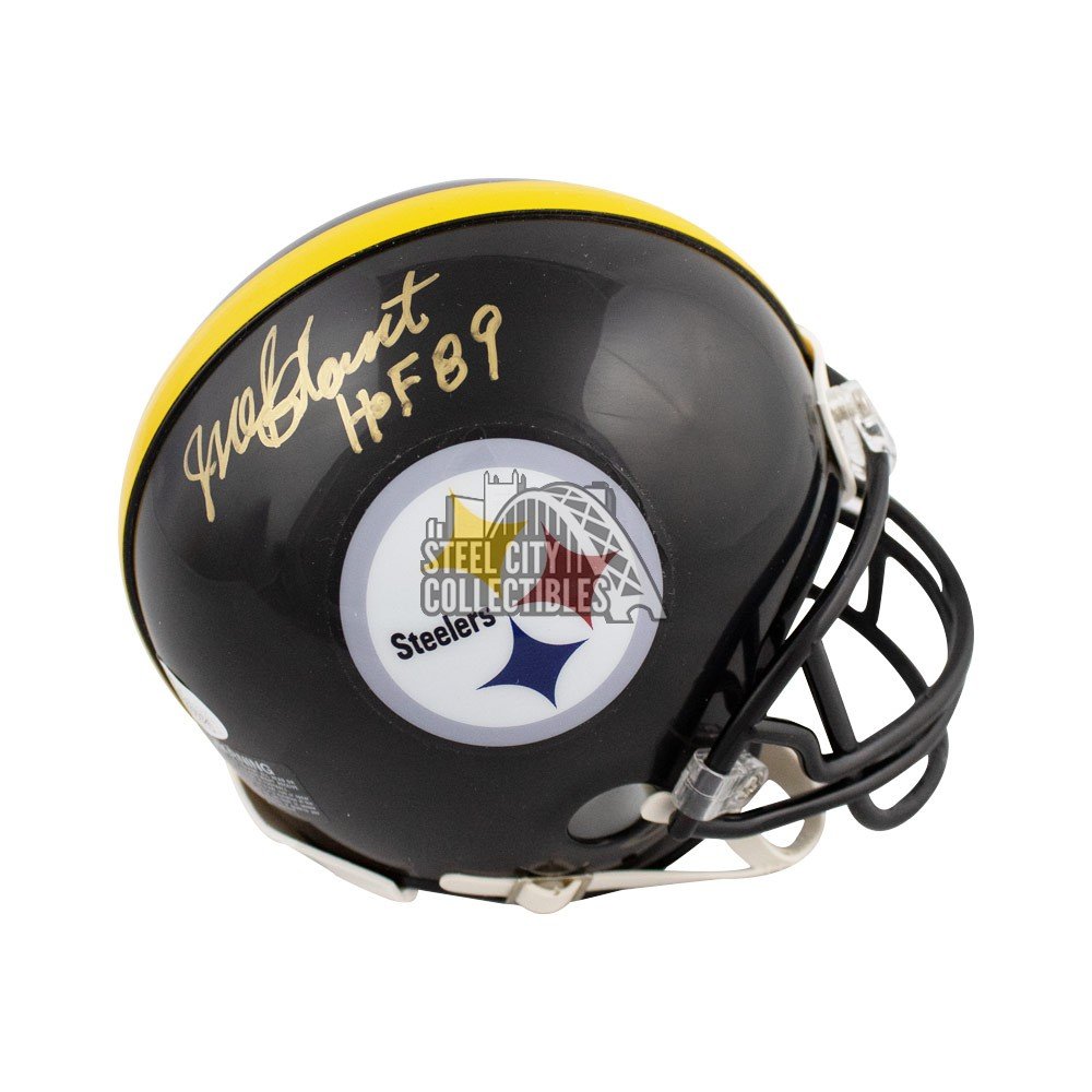 Mel Blount HOF Autographed Pittsburgh Steelers Mini Football Helmet ...