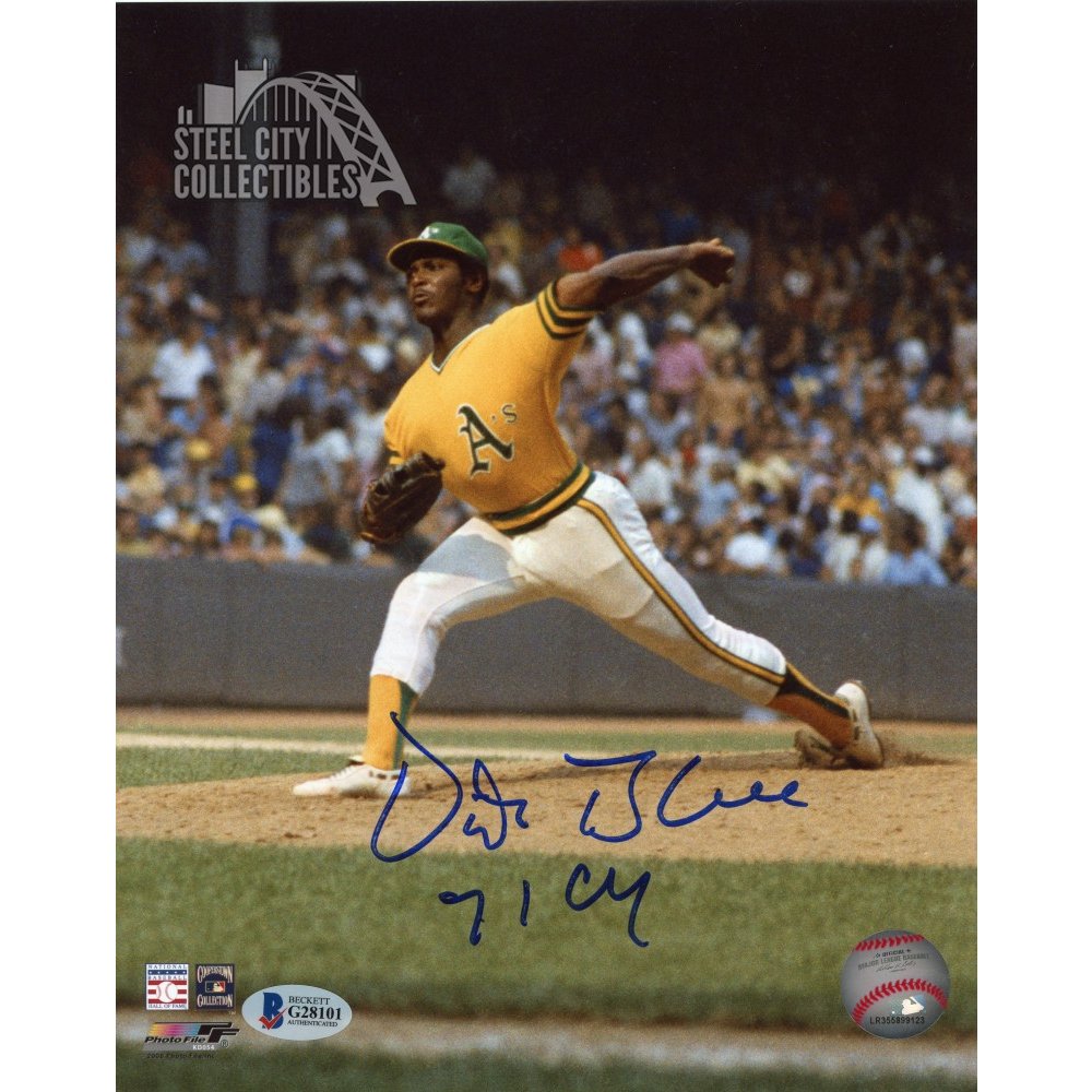 Vida Blue 71 CY Autographed Sports Illustrated Cover 8x10 Photo - BAS COA