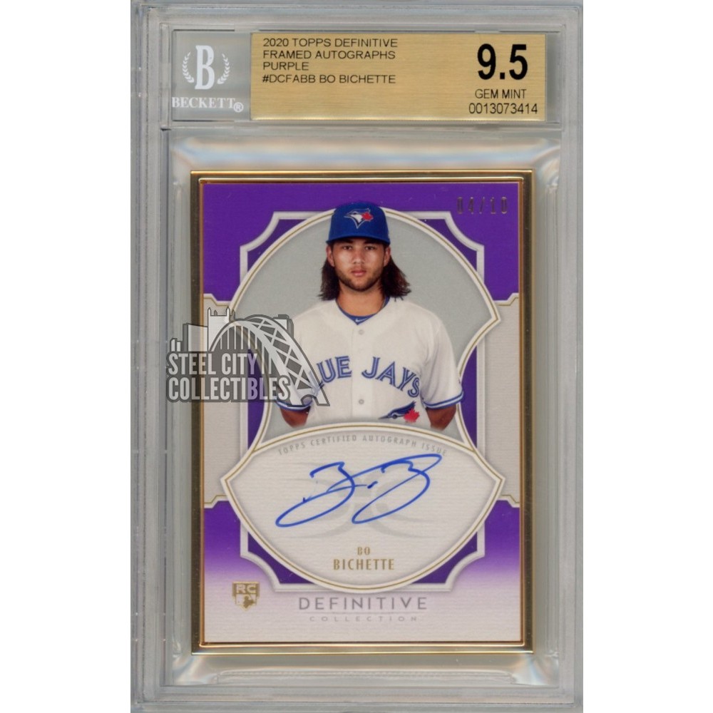 Bo Bichette 2020 Topps Definitive Purple Frame Autograph Rookie Card 04 ...